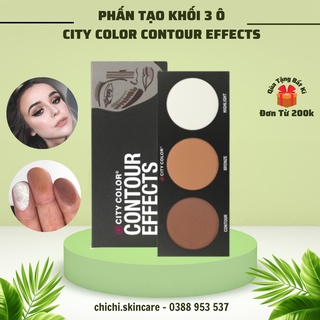 Bảng Phấn Tạo Khối Và Highlight City Color Contour Palette 3 Ô