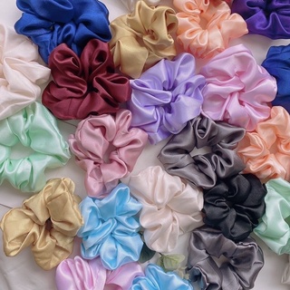 Scrunchies cột tóc lụa cao cấp, voan kính siêu xinh