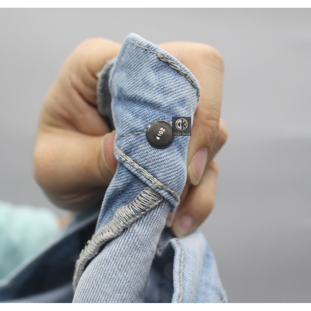 [Tặng tất] Quần Jean Nam Cao Cấp Xanh Denim, Quần bò nam dáng ôm vừa vải co giãn DOKI XN-01 | BigBuy360 - bigbuy360.vn