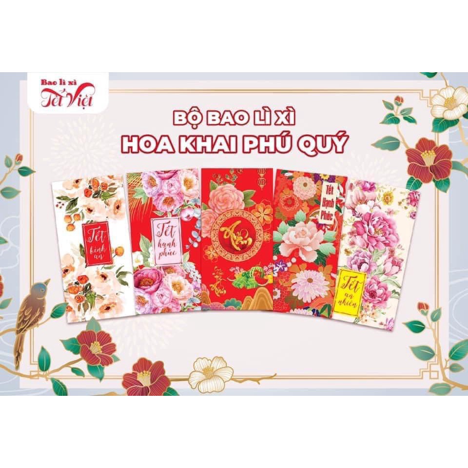 Combo 10 Cái Bao Lì Xì Tết Siêu Sang Trọng Và Quý Phái Màu Đỏ Tài Lộc MinHome Giá Rẻ Lì Xì Tết 2023 Đẹp.