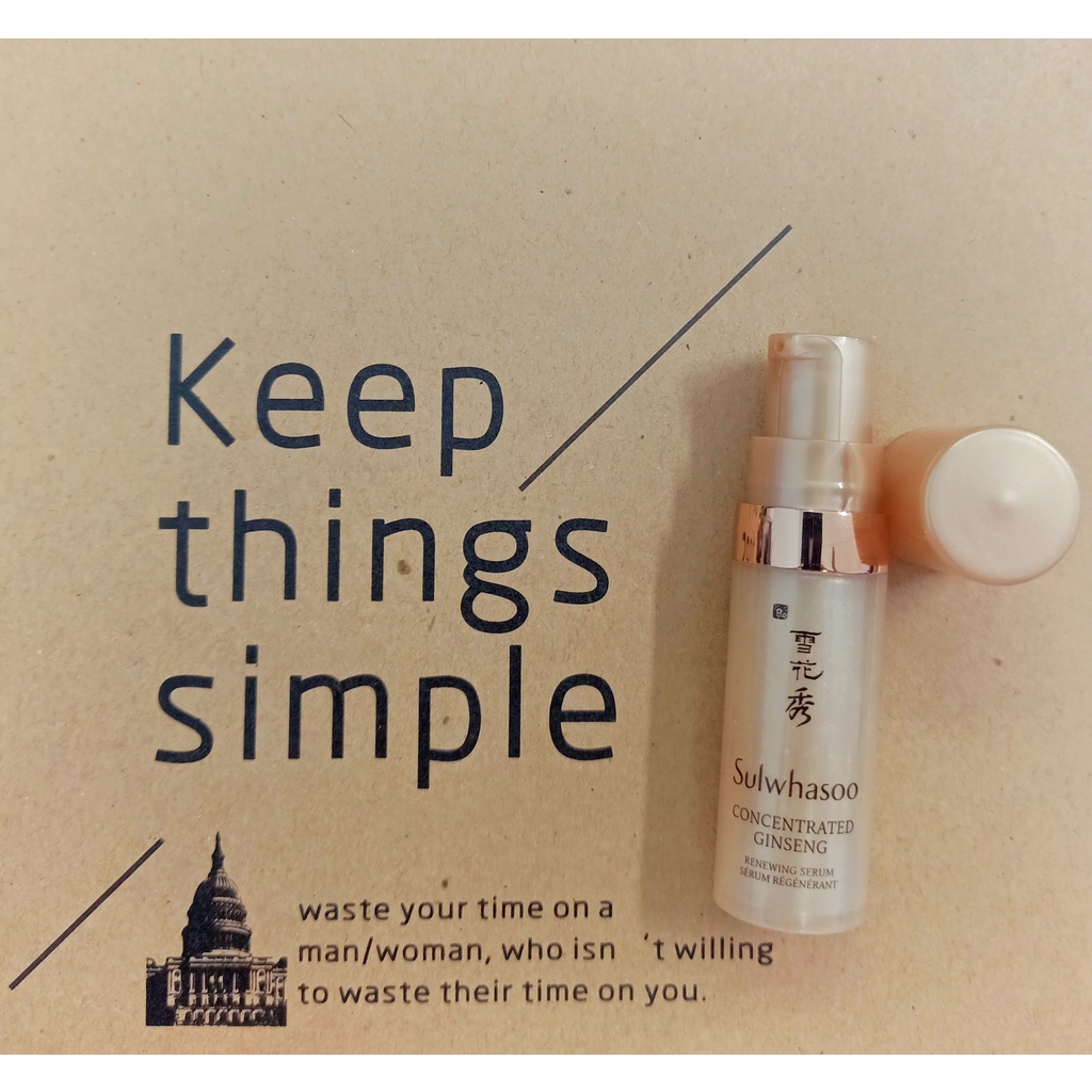 Serum nhân sâm SULWHASOO CONCENTRATED GINGSENG RENEWING SERUM 5ML, tinh chất dưỡng trẻ hóa da mạnh mẽ, giúp da săn chắc