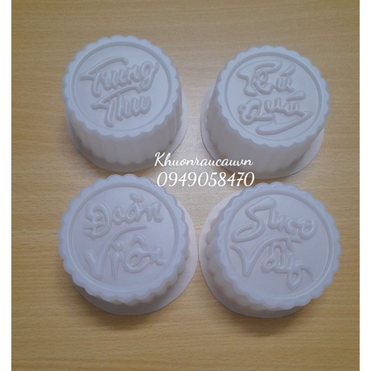 Khuôn chữ trung thu 10 cm, khuôn chữ cắt đơn lẻ Phúc/ Thọ / Tài / Trung thu/Phú Quý/Đoàn Viên/Hoa Sen/Cá chép