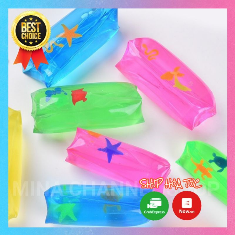 Túi Trượt lớn 13cm x 6cm, Trứng Lưới, Mochi Cà Rốt, Mochi Bánh Bao