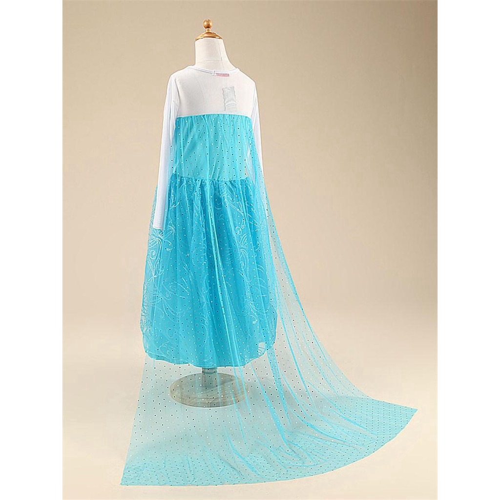 WFRV Kids Girls Dress Frozen Elsa Anna Cosplay Party Princess Halloween Fancy Dress