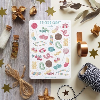 Sticker Sheet Candy - Chuyên dán sổ | Bullet Journal Stickers, Candy Stickers, Sweets Stickers, Bon Bon Stickers