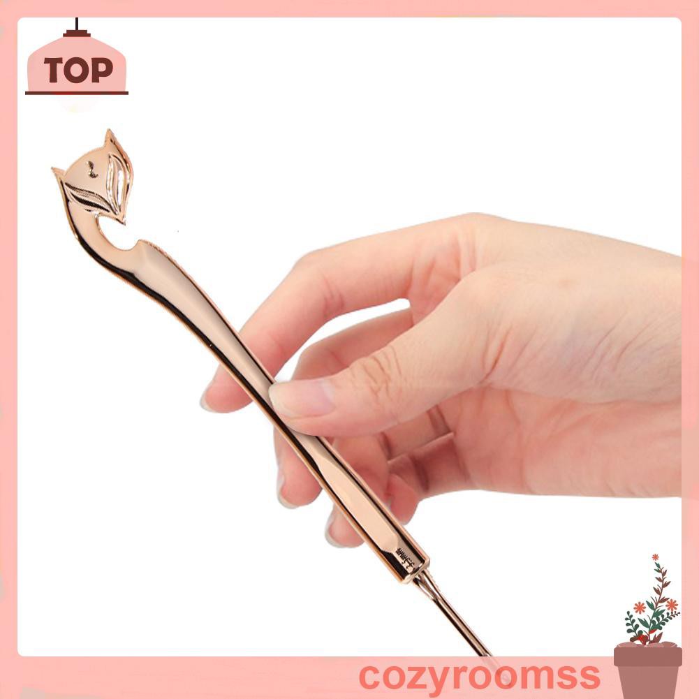 Set 8 Kim Móc Len Hình Cáo Màu Vàng Diy