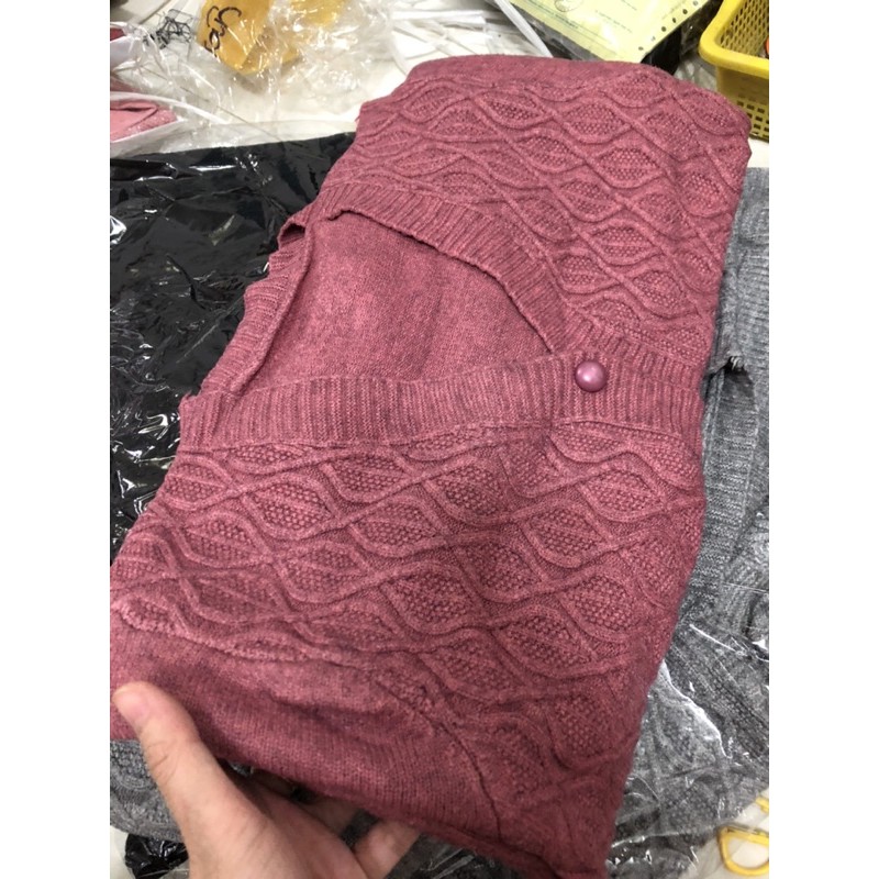 Áo khoác thun len trung niên | BigBuy360 - bigbuy360.vn