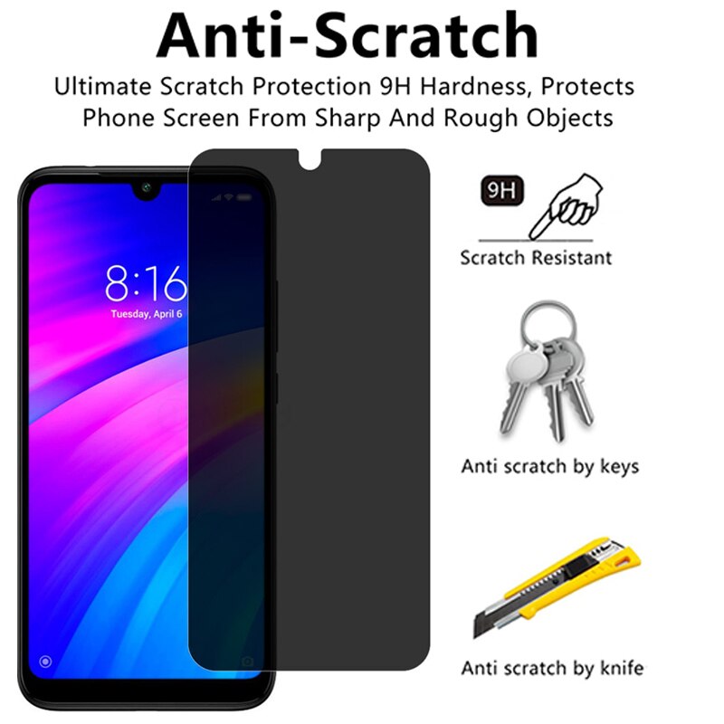 Kính cường lực màn hình điện thoại 9H chống nhìn trộm thích hợp cho Samsung Galaxy A40 A50 A70 A71 A80 A90 5G