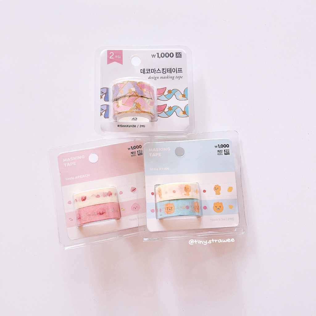 Washi tape Daiso Hàn | Tiny Strawee