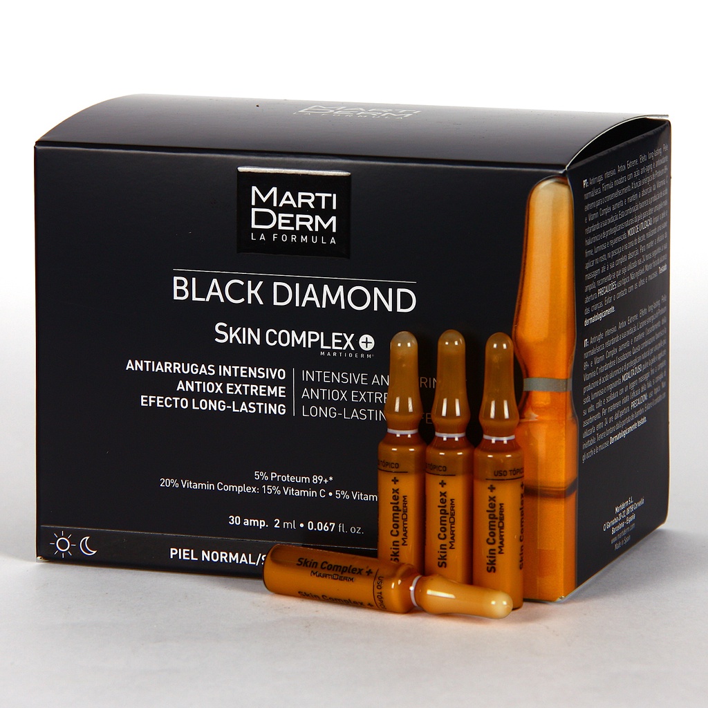 MARTIDERM BLACK DIAMOND AMPOULE tinh chất sáng da trẻ hóa da
