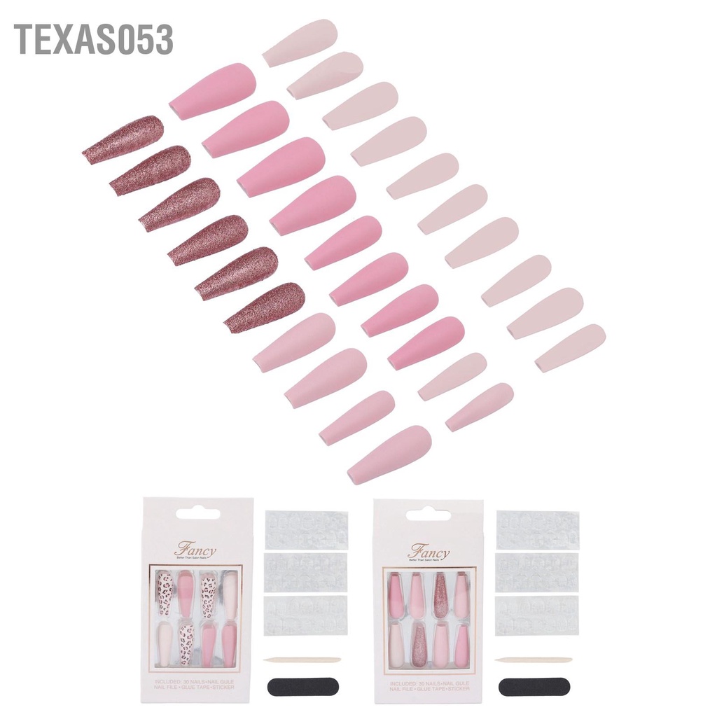 Bộ 30 Móng Tay Giả Che Phủ Toàn Diện Thời Trang