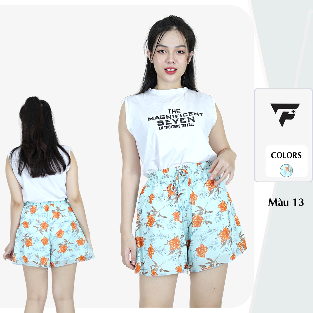 Quần đùi quần short nữ bigsize ống rộng vải voan 2 lớp giá rẻ FPLUS 306