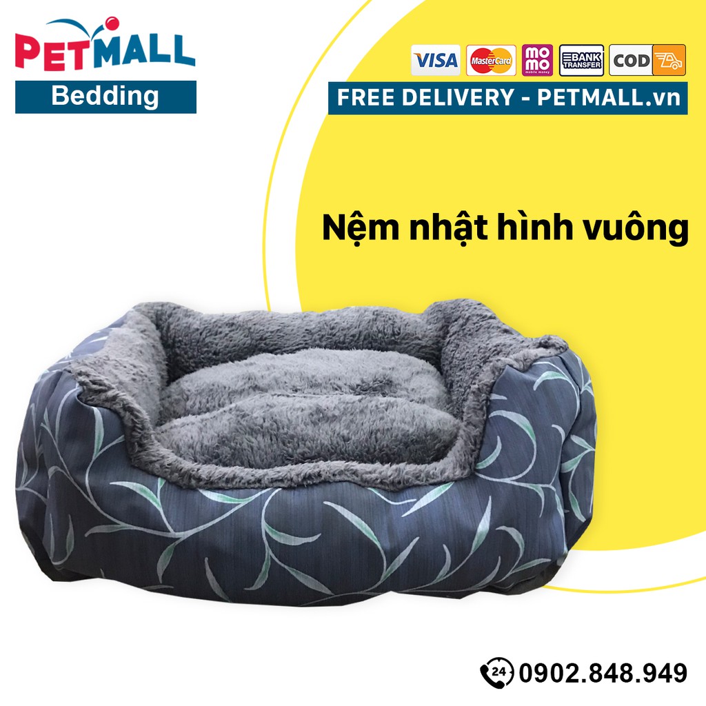 Nệm Nhật hình vuông Petmall 40cm x 50cm