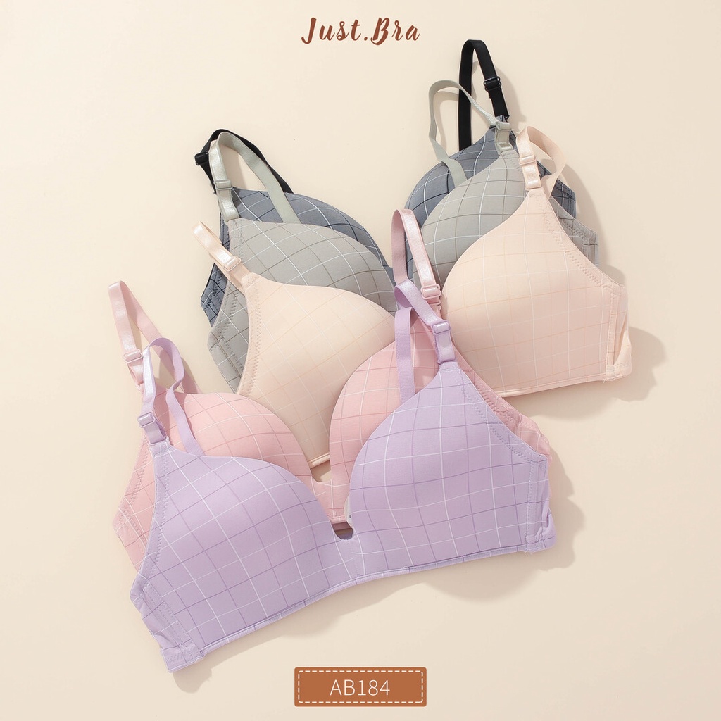 Áo Ngực Kẻ Caro Không Gọng Đệm Mỏng Just Bra Ab184 | BigBuy360 - bigbuy360.vn