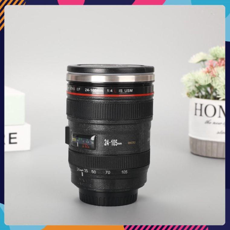 [Mẫu mới] Cốc Giữ Nhiệt Cà Phê Tự Động Khuấy Hình Ống Kính Lens Máy Ảnh