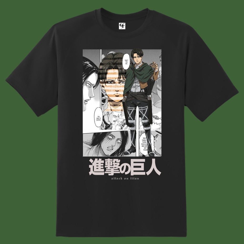 SALE 🔥 Áo Phông Áo phông Attack On Titan - Levi Ackerman mẫu mới cực chât chất giá xưởng