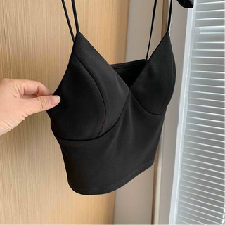 Áo 2 dây croptop có mút