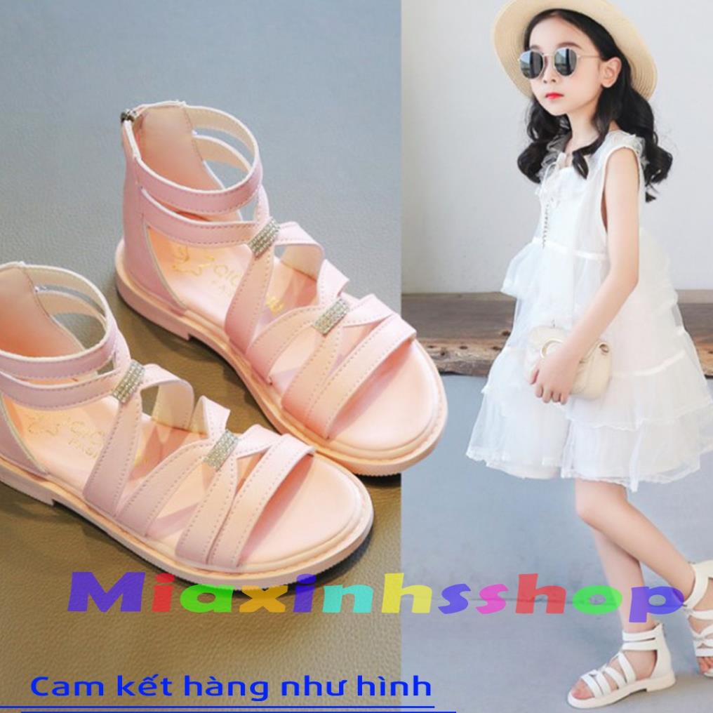 Sandal bé gái sandal chiến binh bé gái khóa sau đi học siêu xinh siêu êm chân