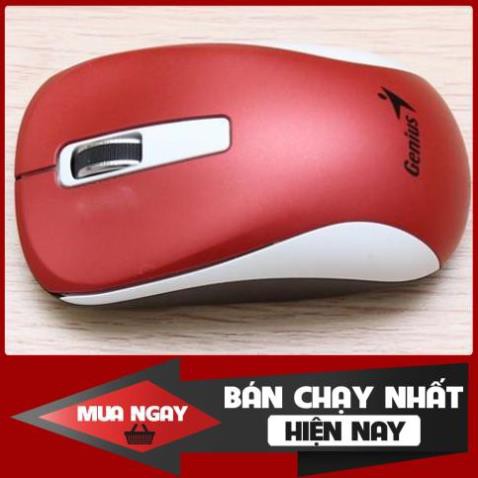 Chuột không dây Genius NX-7010 (màu đỏ/xanh ngọc) - Hàng chính hãng