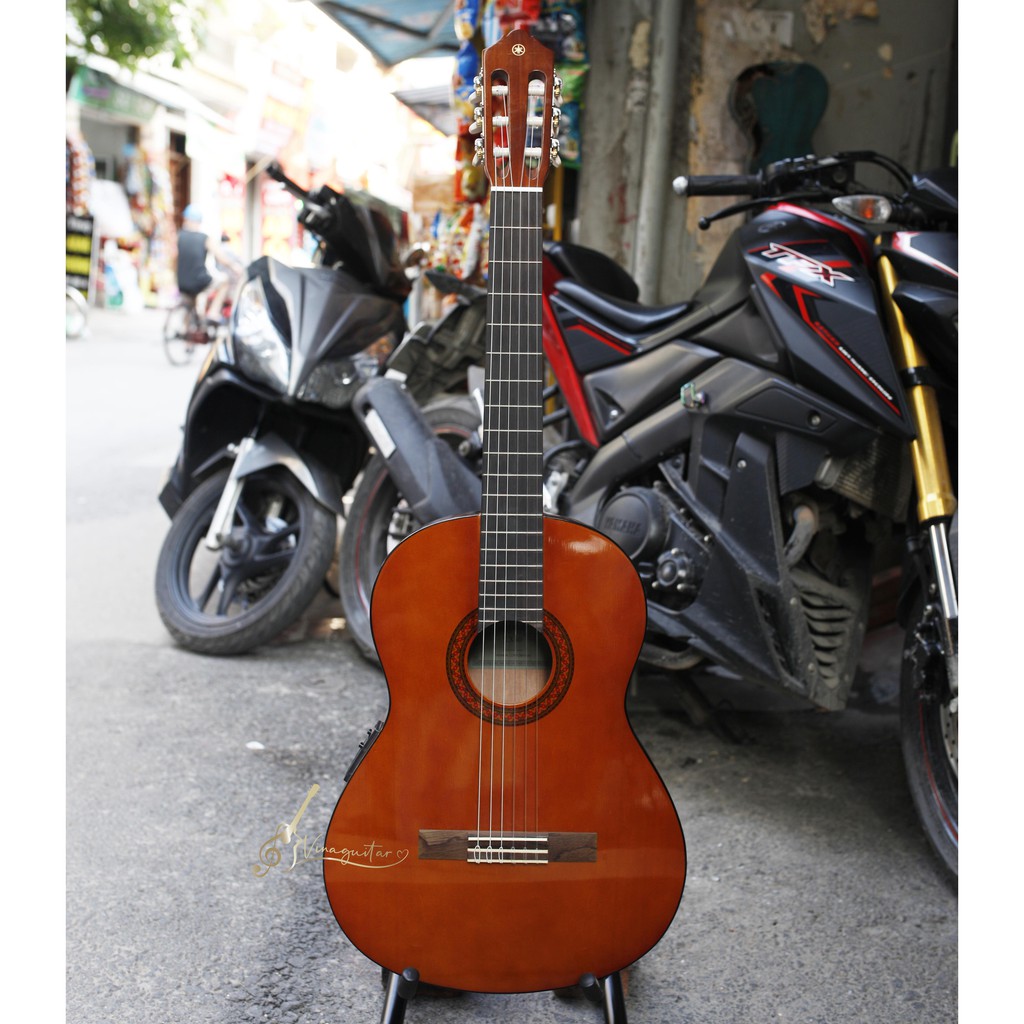 Đàn guitar classic Yamaha Cx40 chính hãng sẵn EQ có phiếu chứng nhận  guitar cổ điển đáng mua  tặng full phụ kiện
