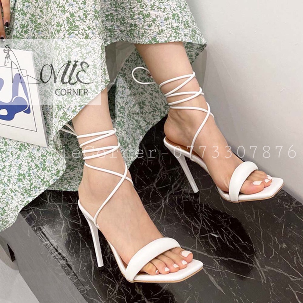 SANDAL CHIẾN BINH LOVIIE CORNER - GIÀY CAO GÓT CỘT DÂY QUAI NGANG CÁ TÍNH - GIÀY NỮ GÓT NHỌN THỜI TRANG - g220425