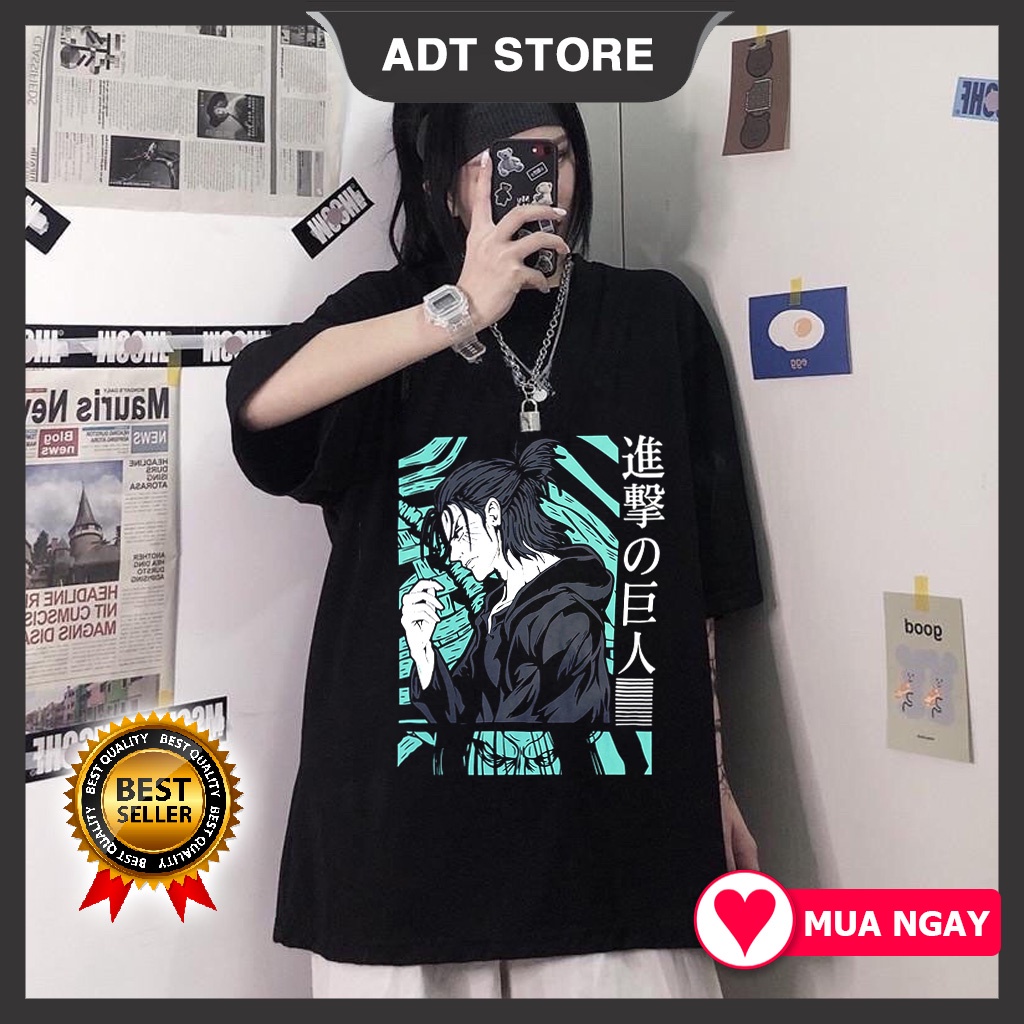 4 mẫu Áo Phông Attack On Titan Eren Yeager - Levi Ackerman Anime Manga mẫu mới cực chât siêu HOT bán chạy