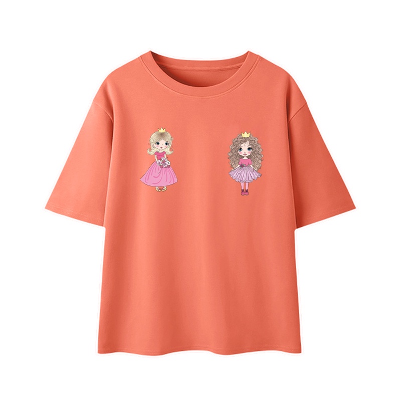 Miếng Dán Ủi Trang Trí Áo Thun In Họa Tiết Công Chúa Thời Trang Diy