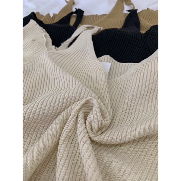 Áo trễ vai len tăm 532