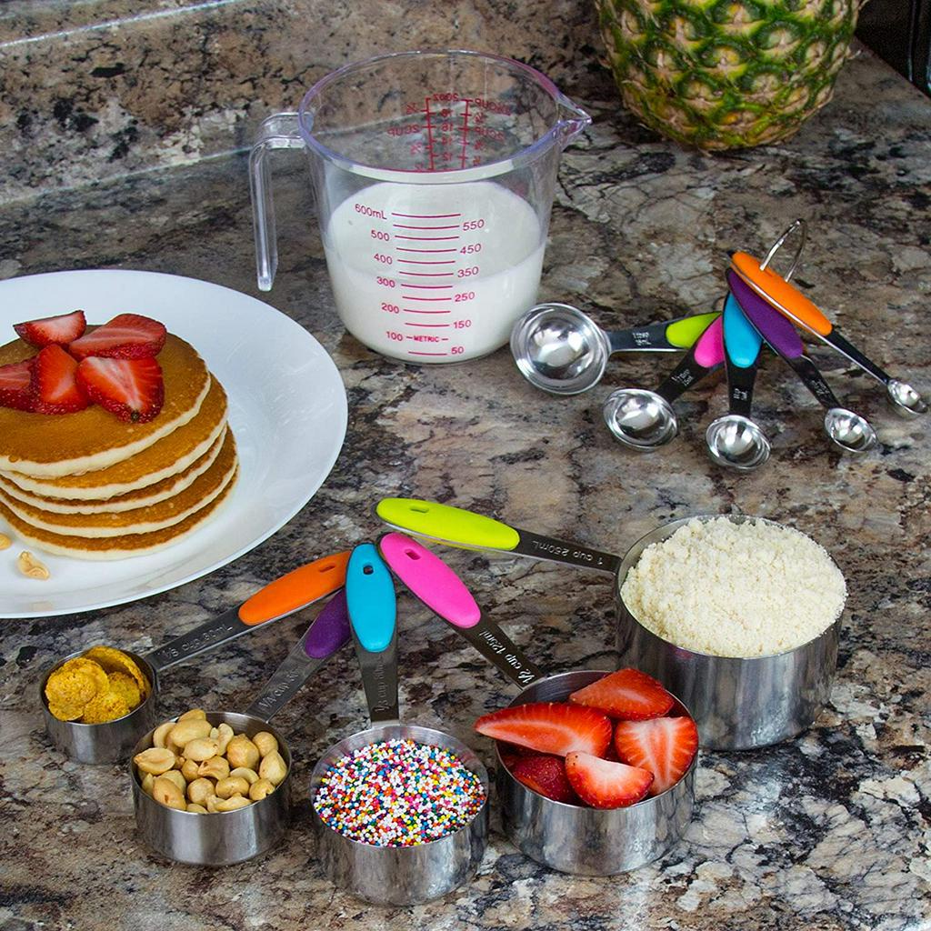 Bộ 10 Muỗng ANAEAT Đo Lường Nguyên Liệu Bằng Thép Không Gỉ