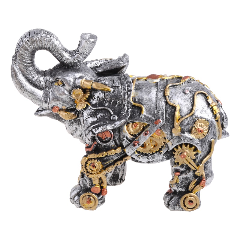 Aoto Đồ trang trí Chú Chó Máy Hơi Nước Punk Bằng Nhựa Resin Thủ Công Trang Trí Nhà Cửa / Văn Phòng / Phòng Ngủ