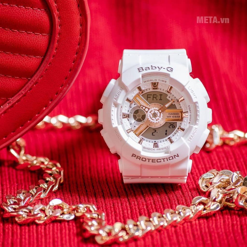 Đồng Hồ Nữ Casio Dây Nhựa BABYG BA-110RG-7ADR Chính Hãng