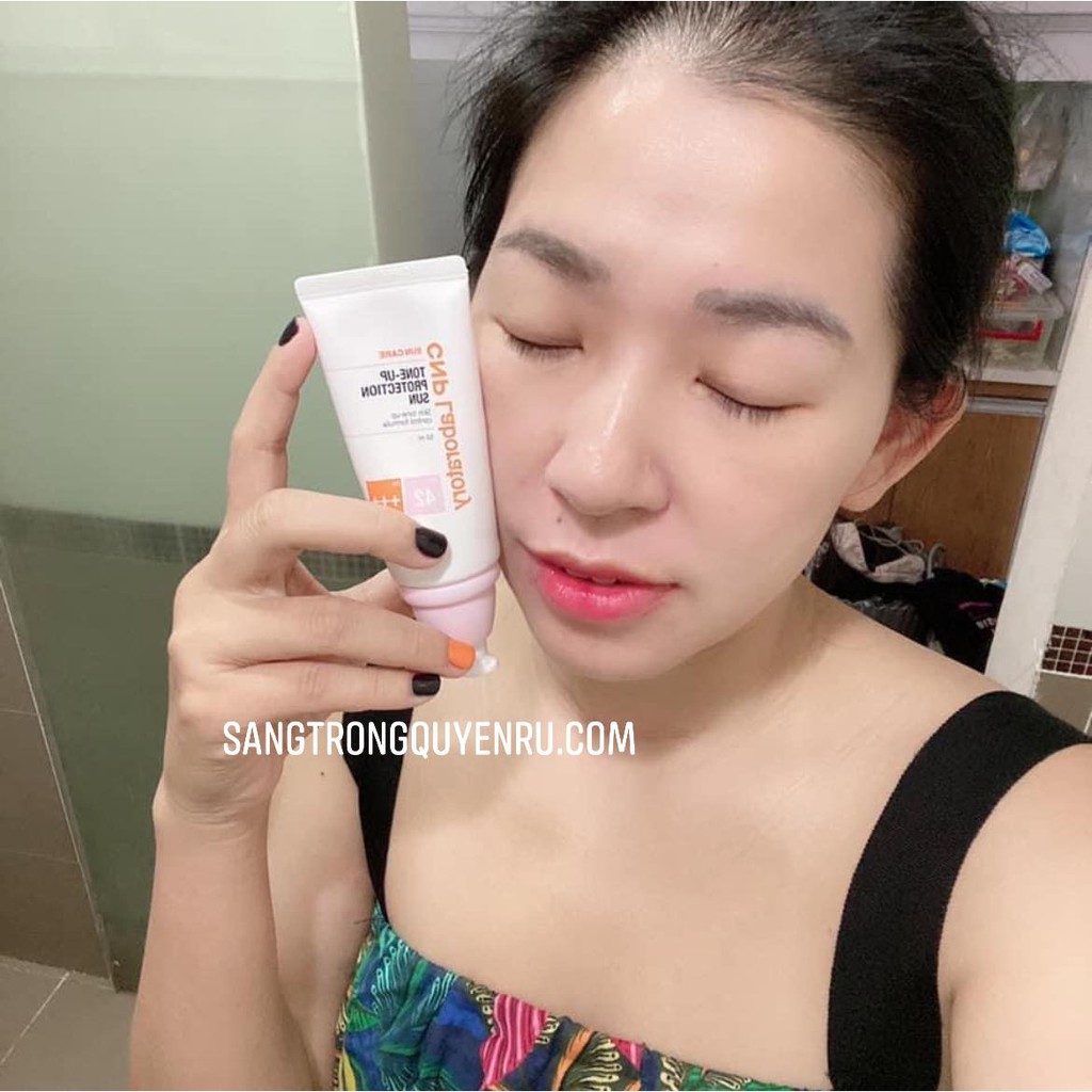 Kem Chống Nắng Nâng Tone Cnp Laboratory Phương Ohui Kiềm Dầu Không Bết Dính Trắng Hồng Tự Nhiên 50ml Spf42/pa+++