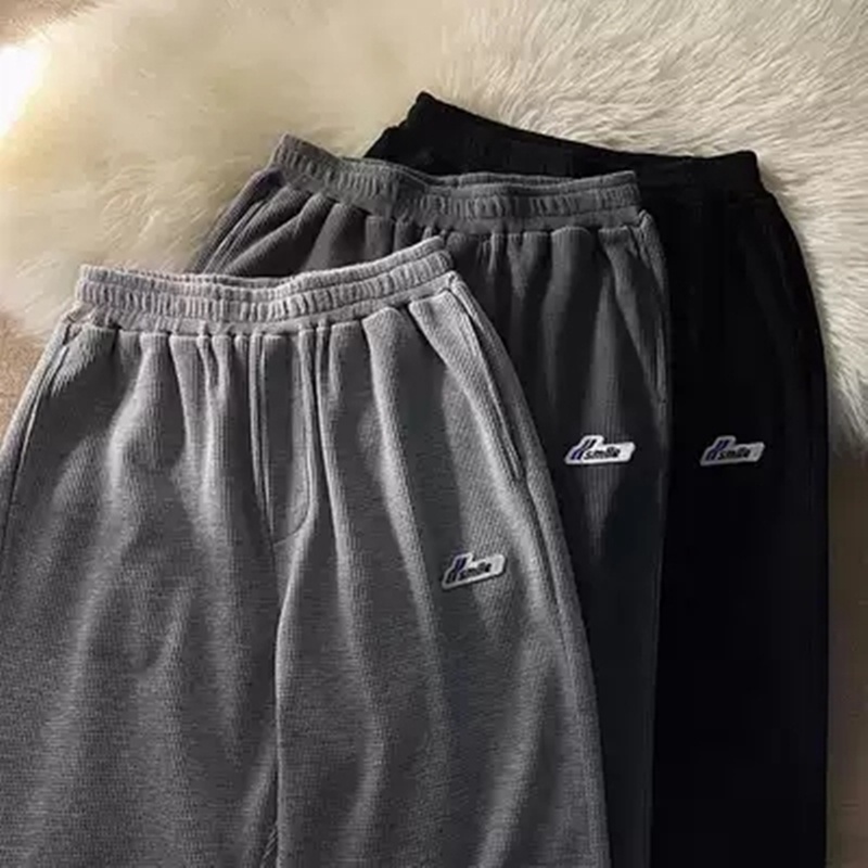 NRVP Quần Thể Thao Nữ Ống Rộng Phong Cách Đường Phố Hàn Quốc Mới