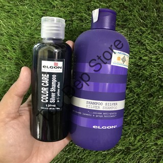 🇮🇹Dầu Gội Khử Vàng Elgon Silver Shampoo CHÍNH HÃNG (120ml)