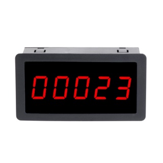 PCF DC 12-24V Red 5 Digit 0.56 LED Panel Counter Meter Up Plus Totalizer 0- thumbnail