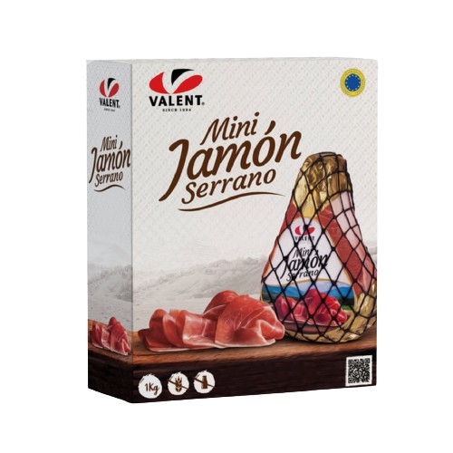 Đùi Heo Muối Mini Jamon Sérrano Valent Tây Ban Nha 1kg