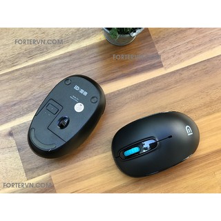 Chuột quang Forter V2C Đen - không dây