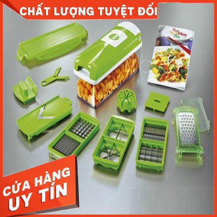 [XẢ KHO+FREE SHIP] Bộ Dụng cụ 10 món Nicer Dicer cắt gọt nạo bào rau củ quả