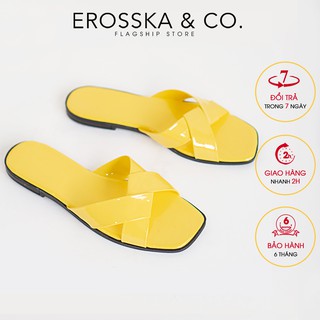 Dép nữ đế bệt thời trang Erosska - DE001 (Vàng)