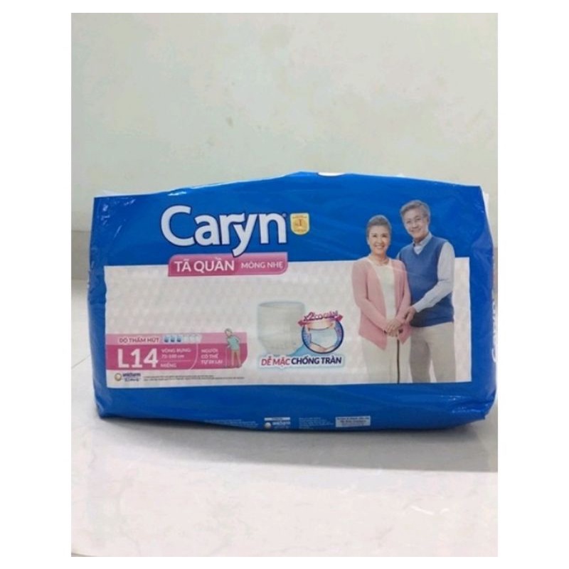 Tã quần Caryn L14 + 2 người già loại mỏng nhẹ