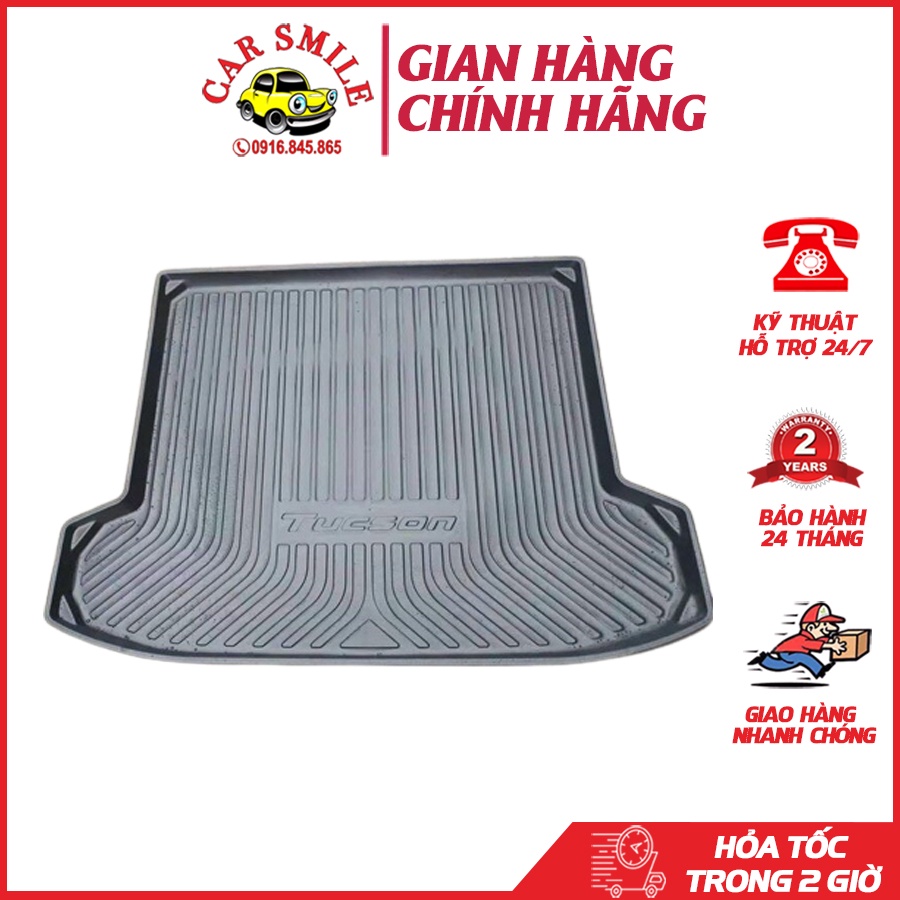 Lót Cốp Nhựa Smile Car - Lót Cốp Nhựa Hyundai Tucson 2022 Hàng Theo Xe Cao Cấp Nhựa Dẻo Đẹp