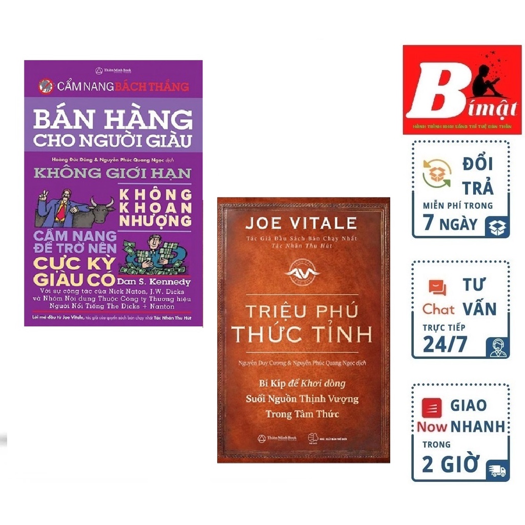 Sách - Combo Triệu Phú Thức Tỉnh + Bán Hàng Cho Người Giàu (Bộ 2 Cuốn) Tặng Kèm Bookmark