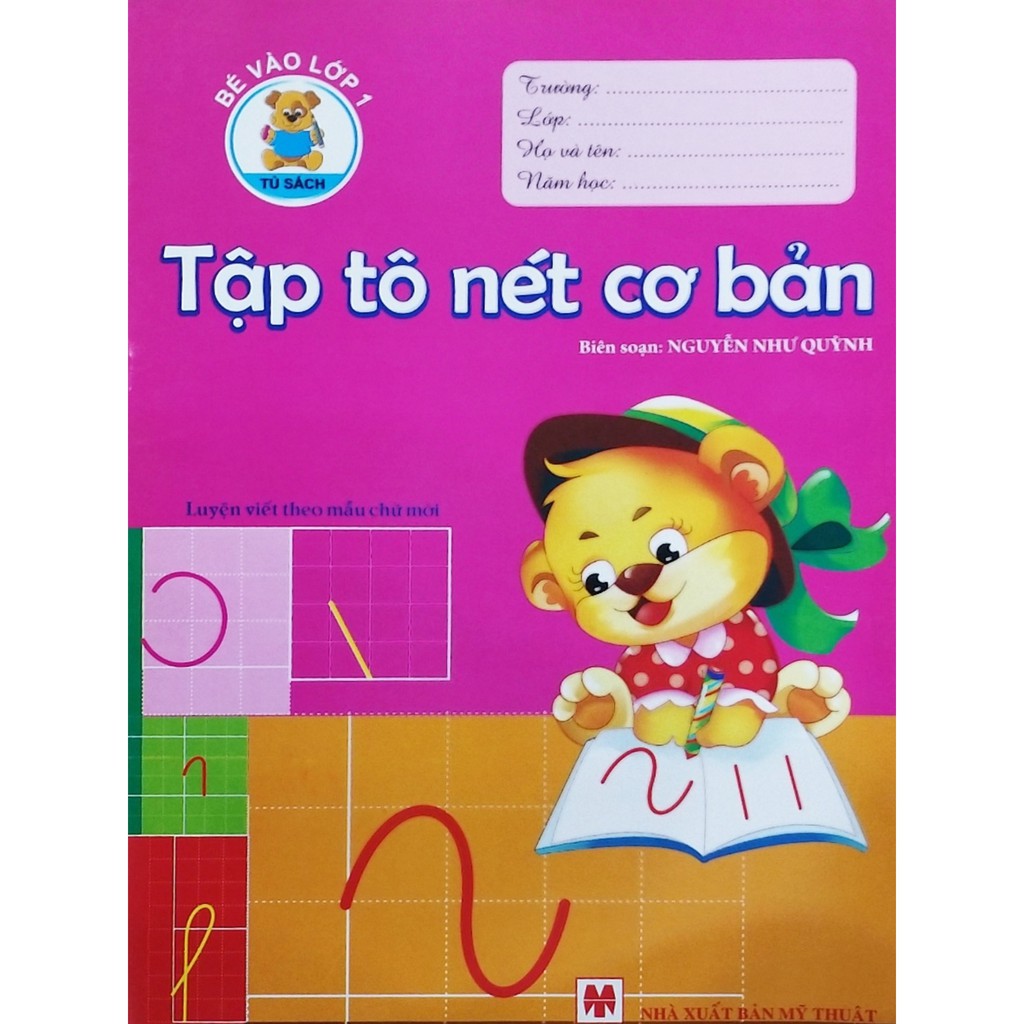 Combo - Vở tập tô nét cơ bản ,bé tập tô chữ số, bé tập viết,tập tô nét cơ bản