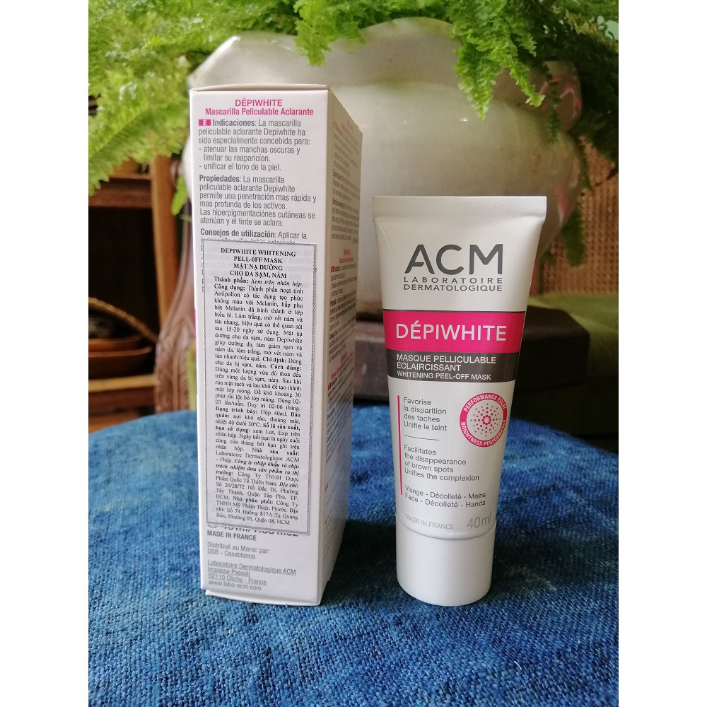 Mặt nạ giúp làm giảm nám, sạm, đốm nâu ACM Depiwhite Whitening Peel - Off Mask 40ml