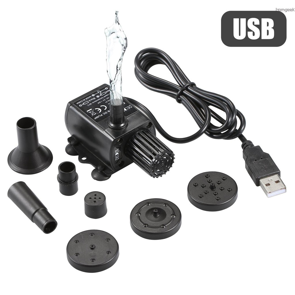 Máy bơm nước không chổi than Mini DC5V cổng USB siêu nhỏ siêu êm không thấm nước F&amp;L DECDEAL