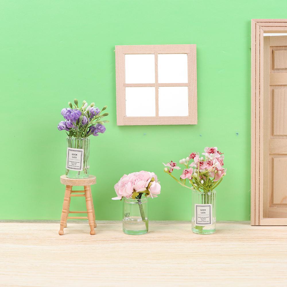 LUOL Lọ Hoa Hồng Mini Trang Trí Nhà Búp Bê