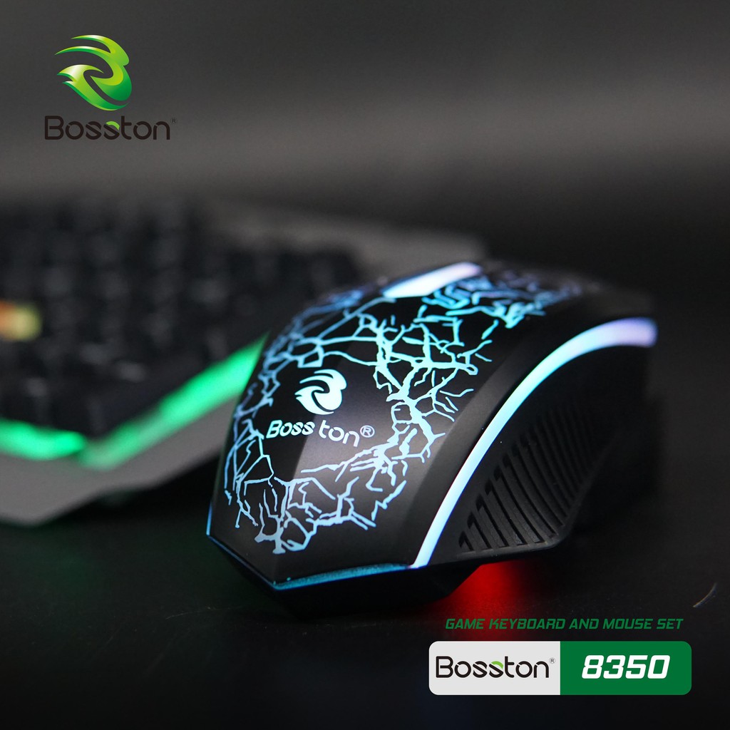 Combo bàn phím chuột gaming Bosston 8350-BH 12 THÁNG