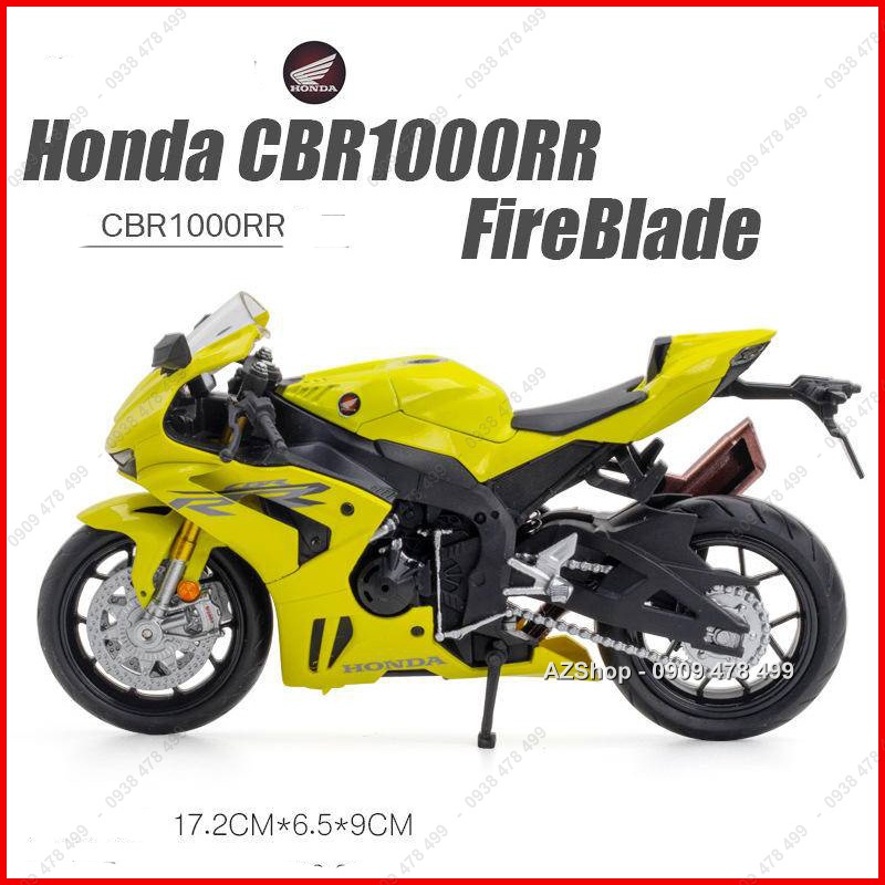 Xe Mô Hình Moto Honda CBR 1000R FireBlade New - Tỉ Lệ 1:12
