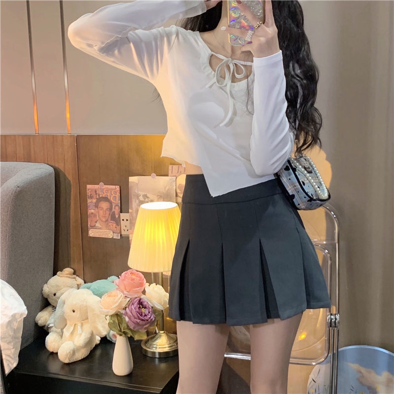 Mới Áo Thun Nữ Tay Dài Thiết Kế Độc Đáo