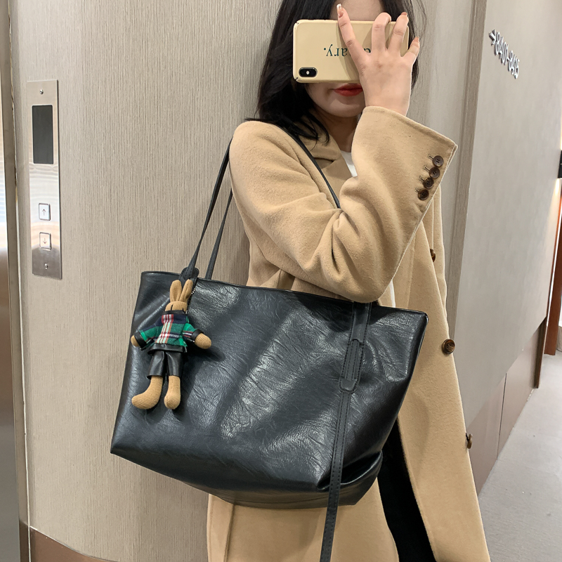 Túi Xách JASMIN NOIR Bằng Da PU Thời Trang Hàn Quốc Cho Nữ